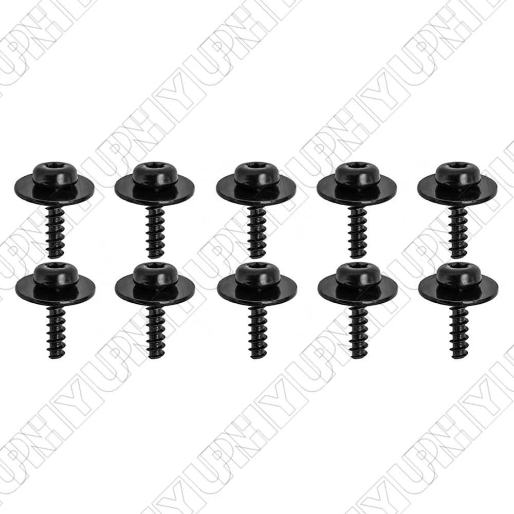 10 Pcs Under Tray Splash Guard Torx Screw with Washer for Ford