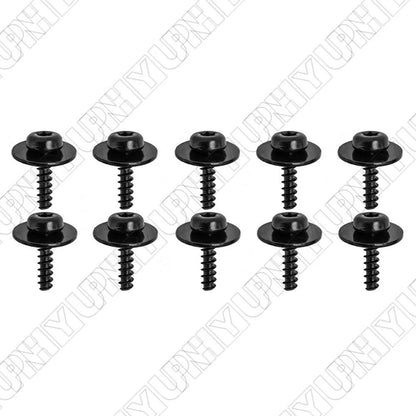 10 Pcs Under Tray Splash Guard Torx Screw with Washer for Ford