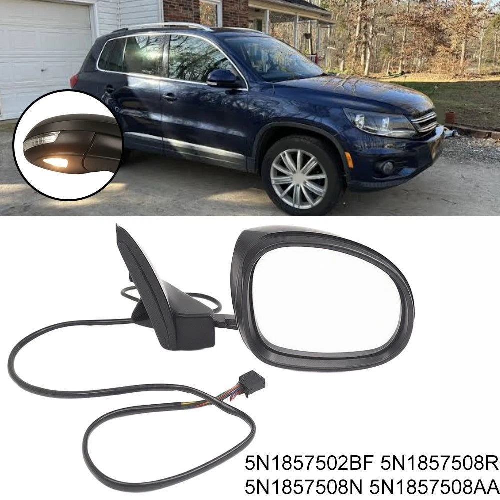 RH Side Rearview Mirror Assembly for Tiguan 2009-2016 LHD 9PIN Power Folding