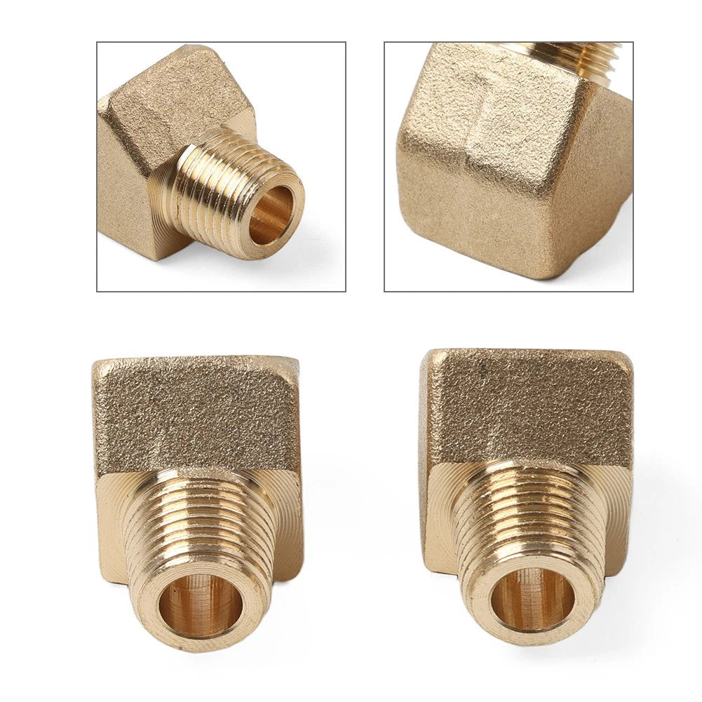 2pcs 45 Degree Street Elbow Brass Pipe Fitting 1/8 NPT Male/Female