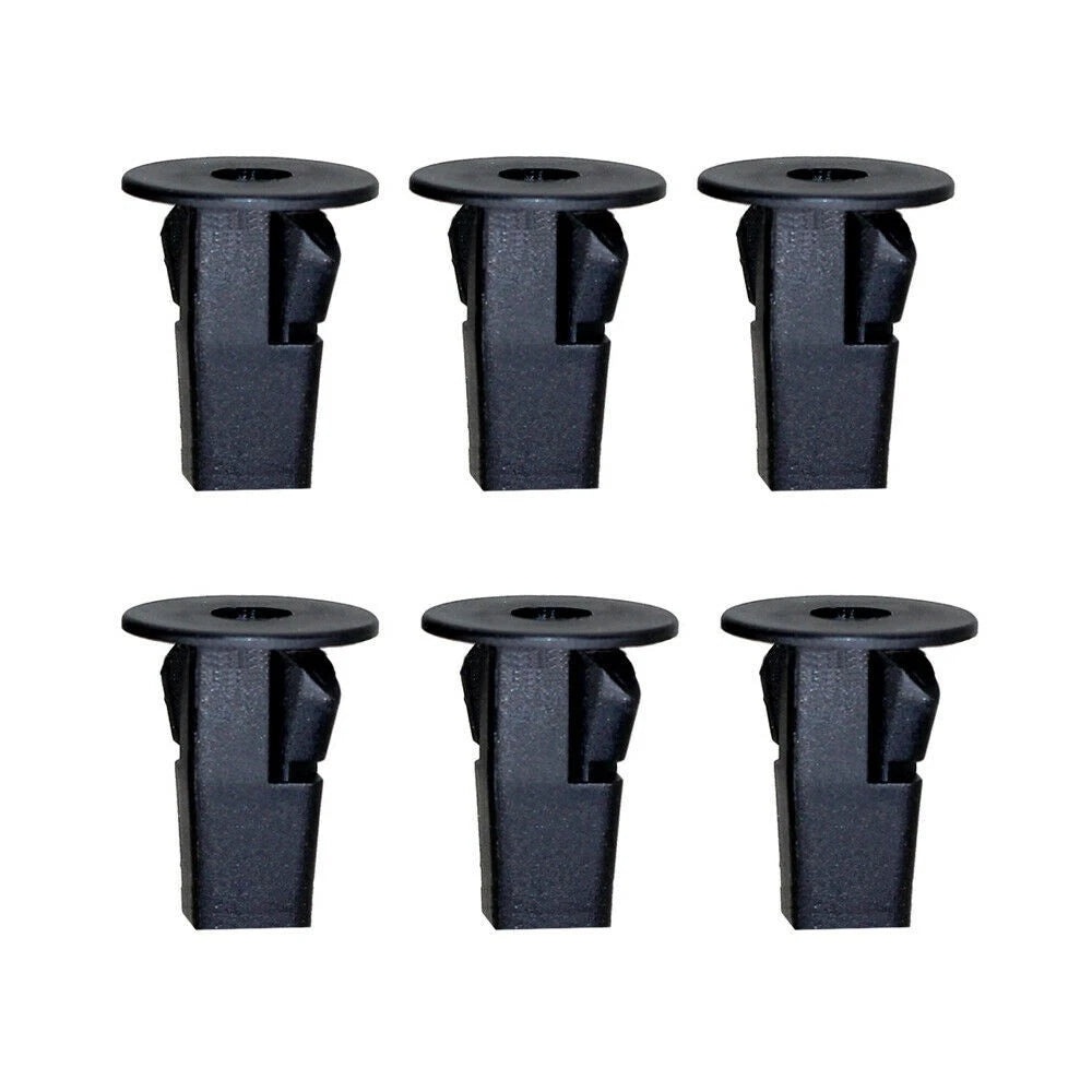 100 Pcs Black Car Rivets 8x8.2mm for Bumper Fender