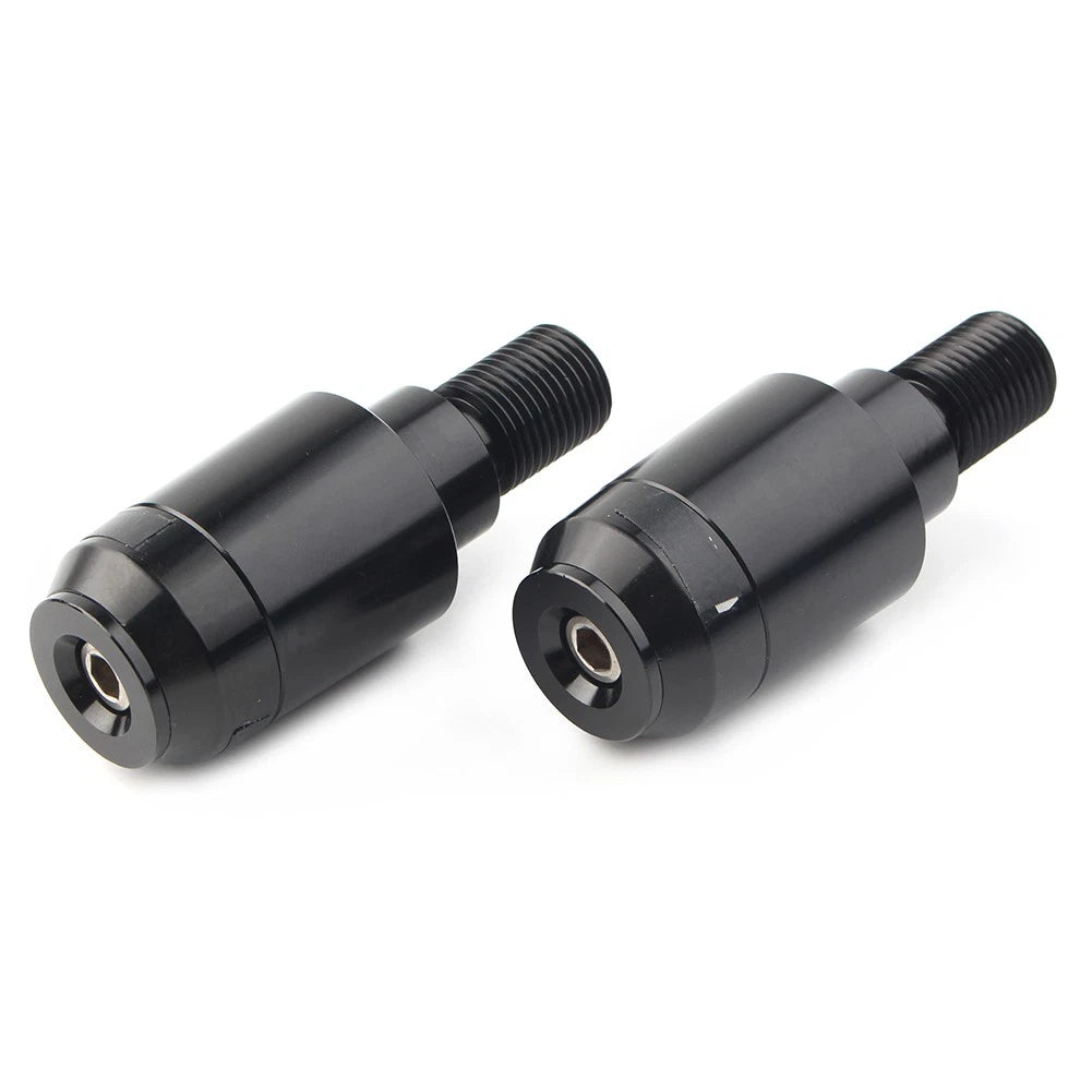 Pair CNC Black Handle Bar Hand Grips End Plug for Yamaha XSR900 (2016–2023)