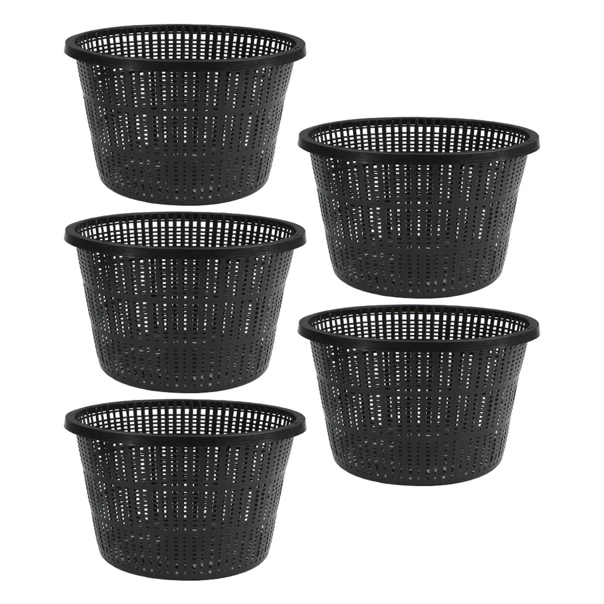 Set of 5 Large Mesh Pots for Pond Plants and Hydroponics Systems
