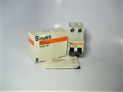 Merlin Gerin 20420 Multi 9 C100 2-Pole 15 Amp Type U Circuit Breaker