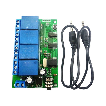 Audio Tone Decoder Switch Board 4 Channel 12V DC for Automation Projects