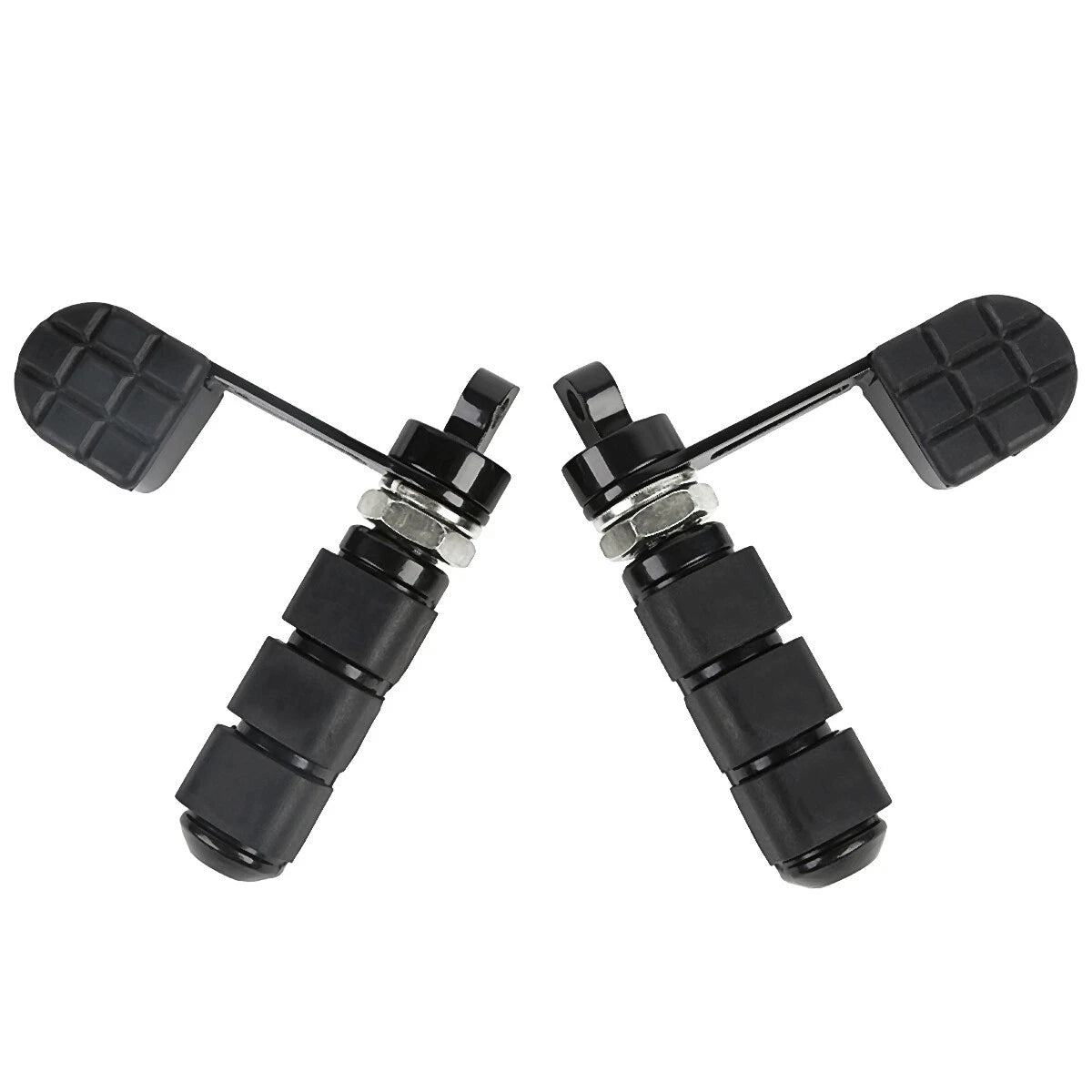 Black Foot Pegs Heel Support Mount for Harley Sportster XL (1982–2023)