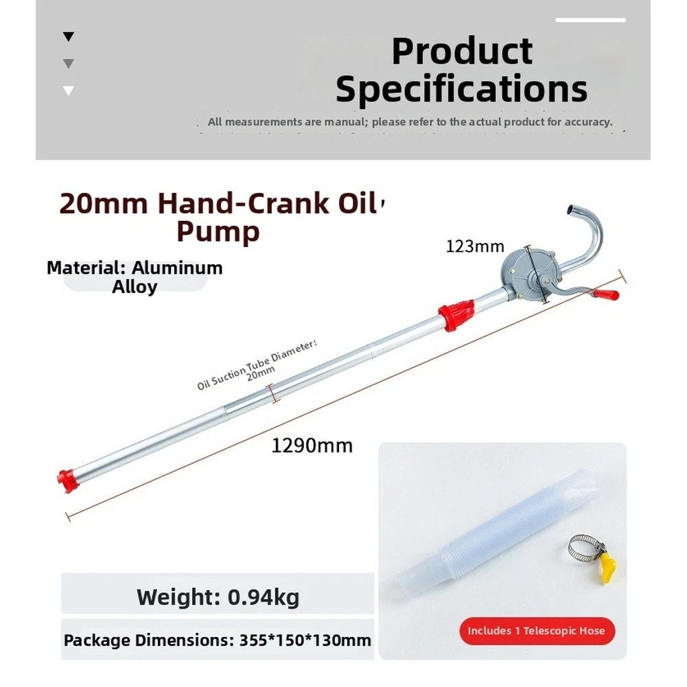 Manual Hand Crank Diesel Transfer Pump for