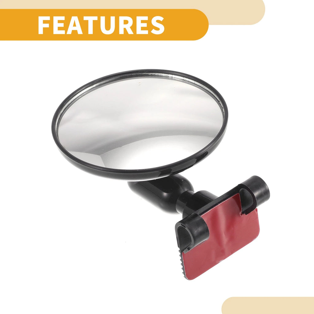 1 Pc Small Blind Spot Mirror for Universal Vehicles (360° Rotation)