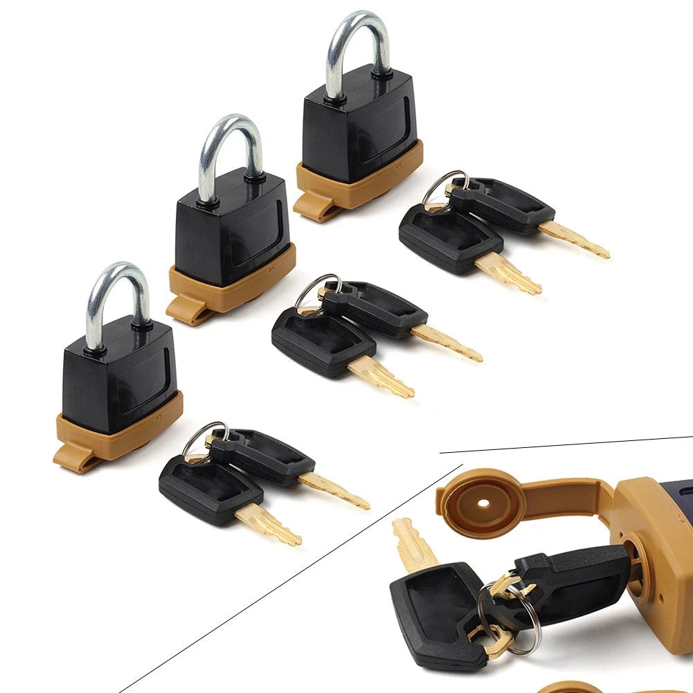 Set of 3 Padlocks & Keys for Caterpillar CAT 5P8500/501 246-2641