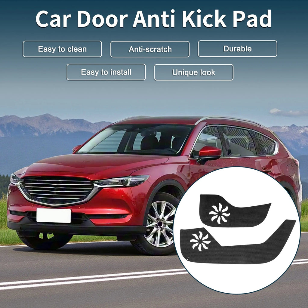 Car Door Anti Kick Pad Leather Sticker Set for Mazda CX-8 (2017–2023)