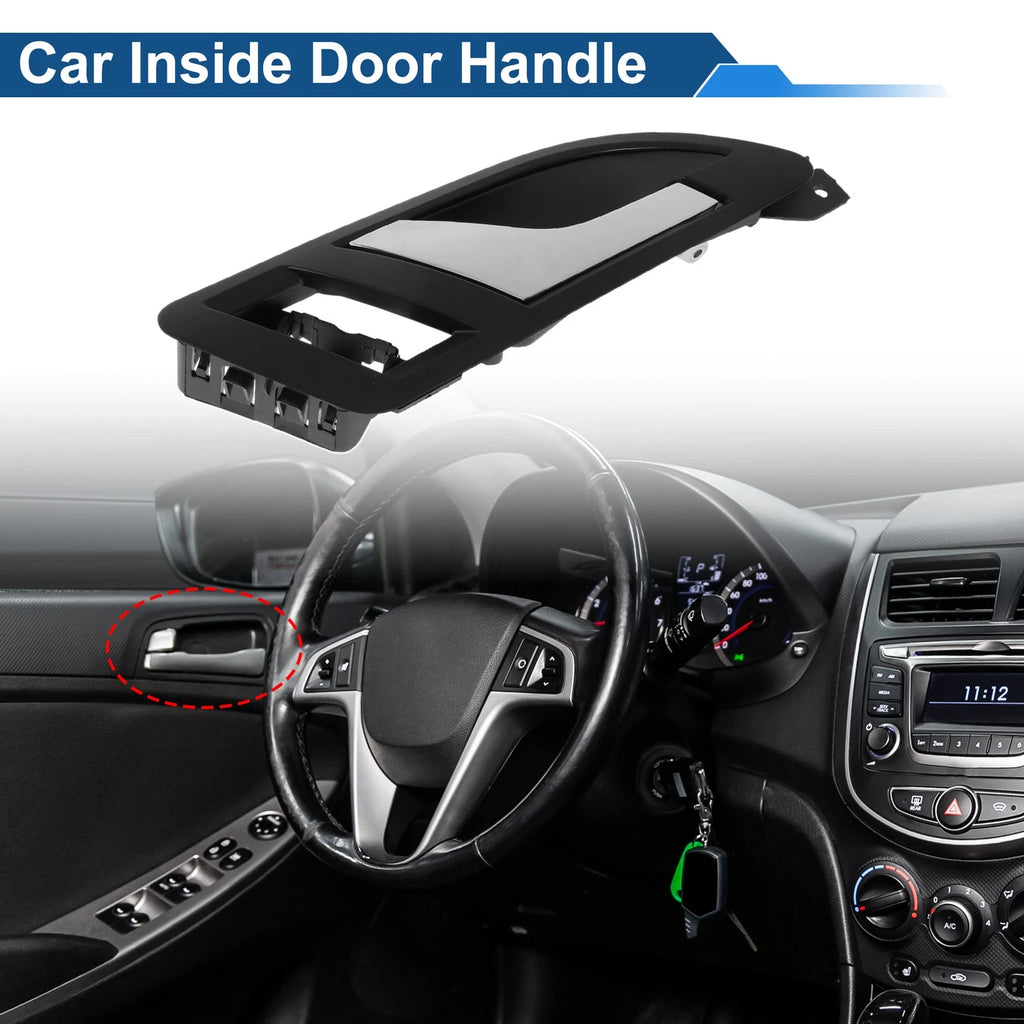 Front Driver Side Interior Door Handle for VW Skoda (2001–2008) Black Chrome
