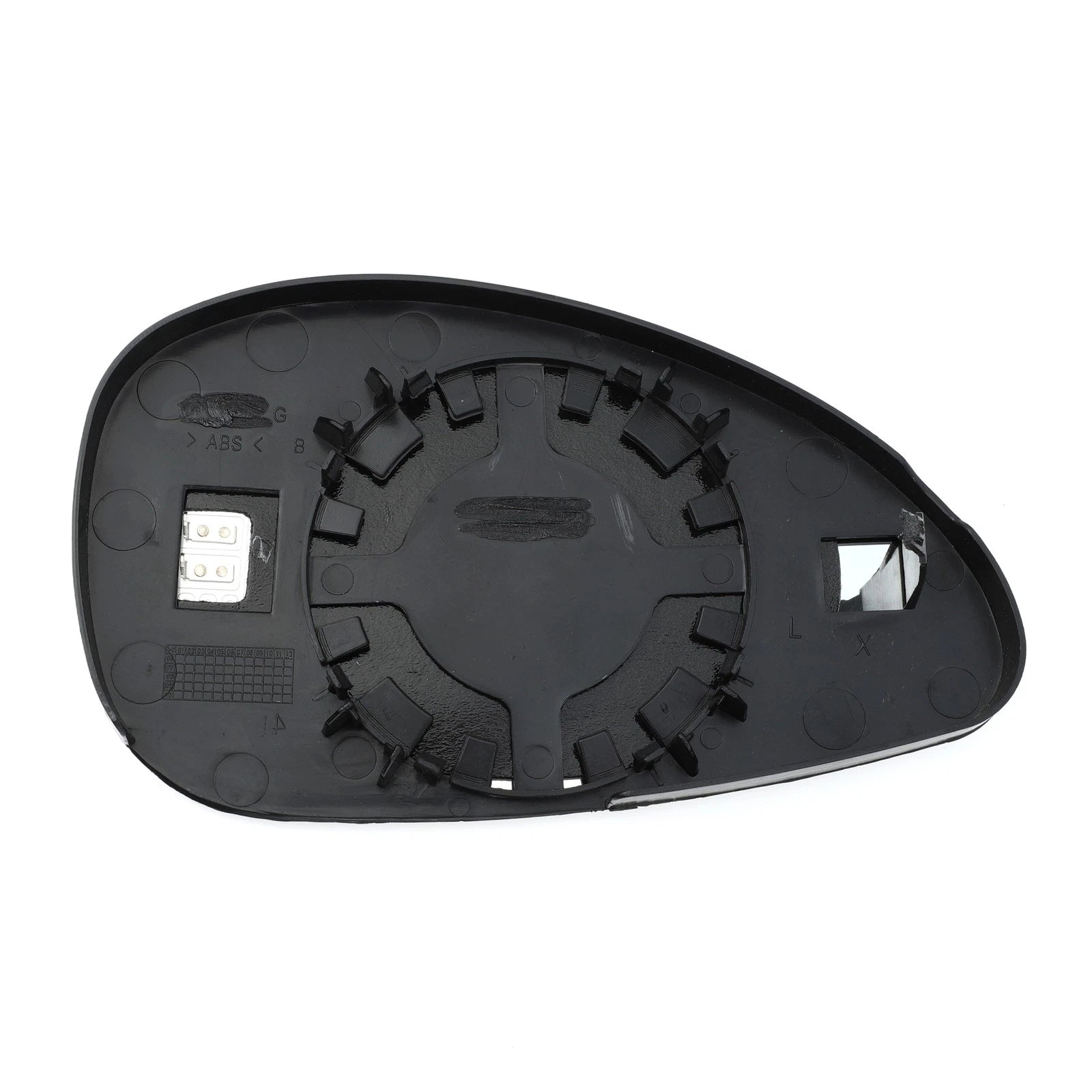 Left Side Heated Blue Mirror Glass for Citroen C4 (2004–2009)