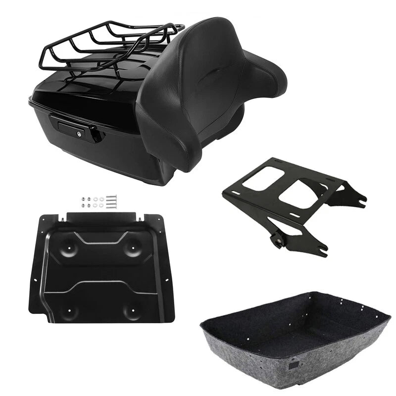 Trunk Backrest Mount Rack Plate for Harley Street Glide (2014–2026)