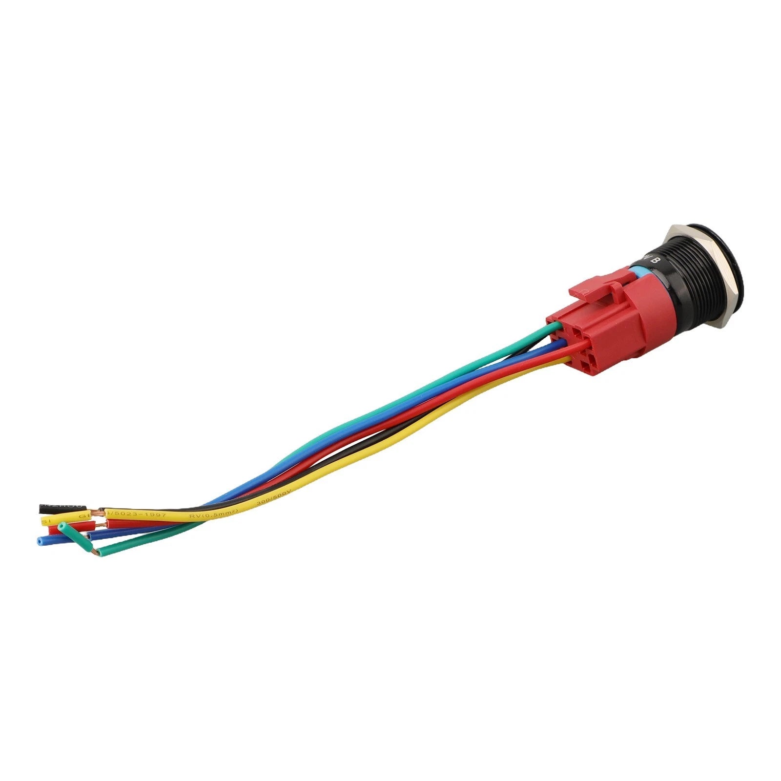 Metal Push Button Switch 22mm 12V LED Light IP67 Waterproof for Universal