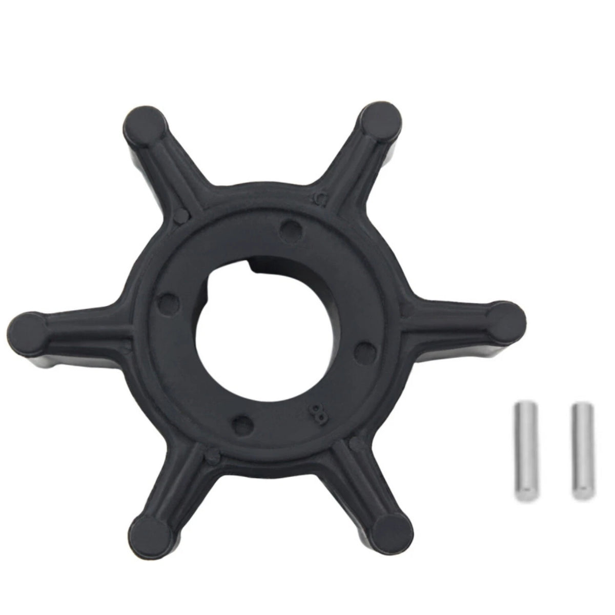 Water Pump Impeller with Pin for Yamaha 2.5hp 4-Stroke (1999–2005) 6L5-44352-00
