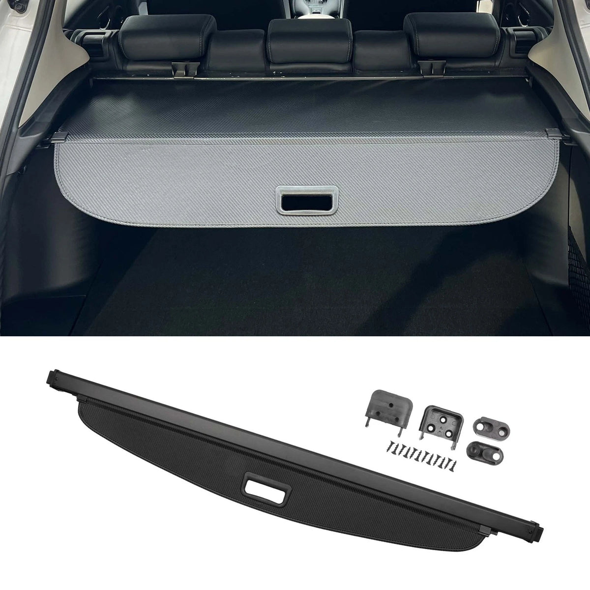 Retractable Cargo Cover for Kia Seltos 1.6L Wagon (2021–2024) Black