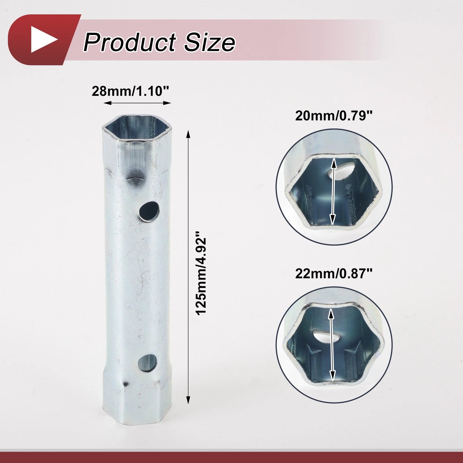 20mm 22mm Hexagon Spark Plug Socket Wrench for