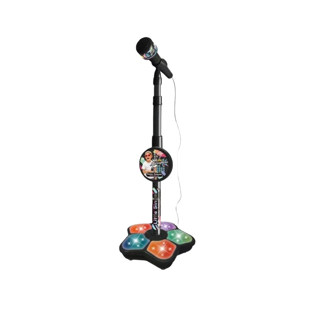 Lightweight Karaoke Microphone Toy with Colorful Music Lights