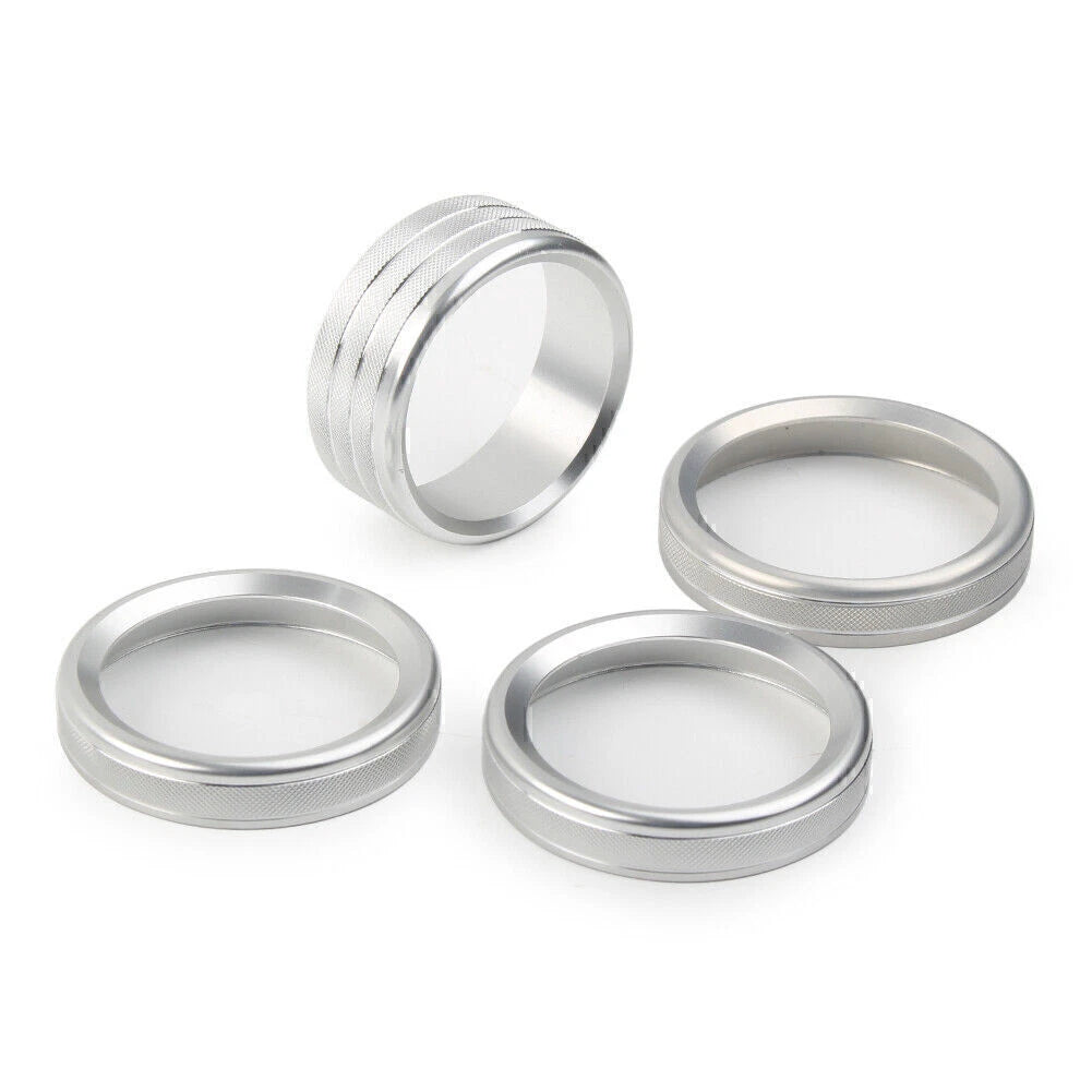Air Conditioner Switch Knob Trim Cover for Jeep Wrangler (2007–2018) Silver