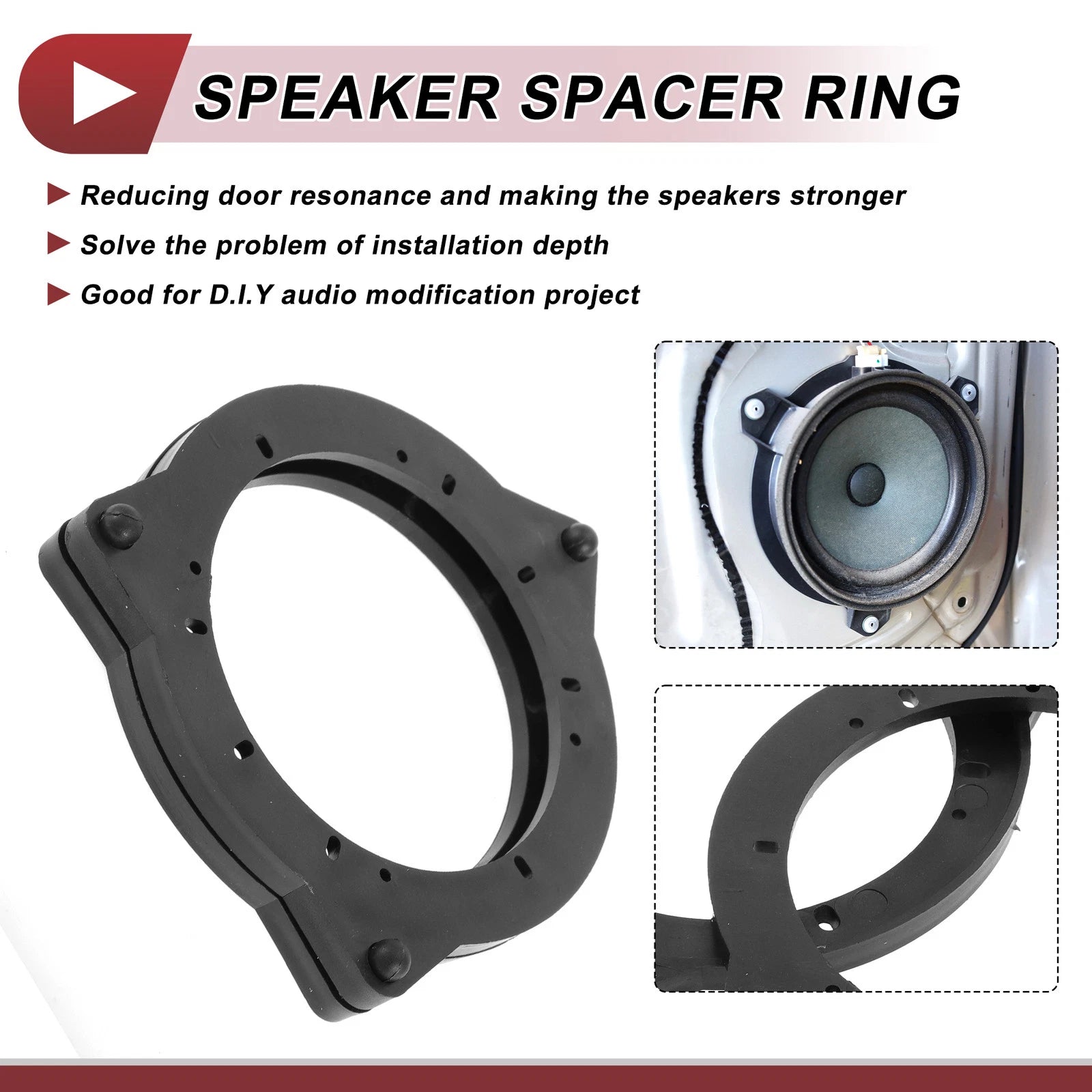 2X Speaker Spacer Ring Adaptor for BMW 230i (2017–2021) 6.5" Front Doors