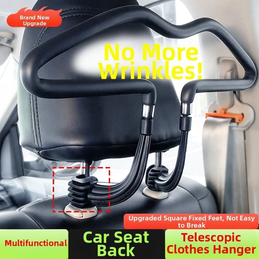Adjustable Car Seat Clothes Hanger Hook for Back Seat Organization