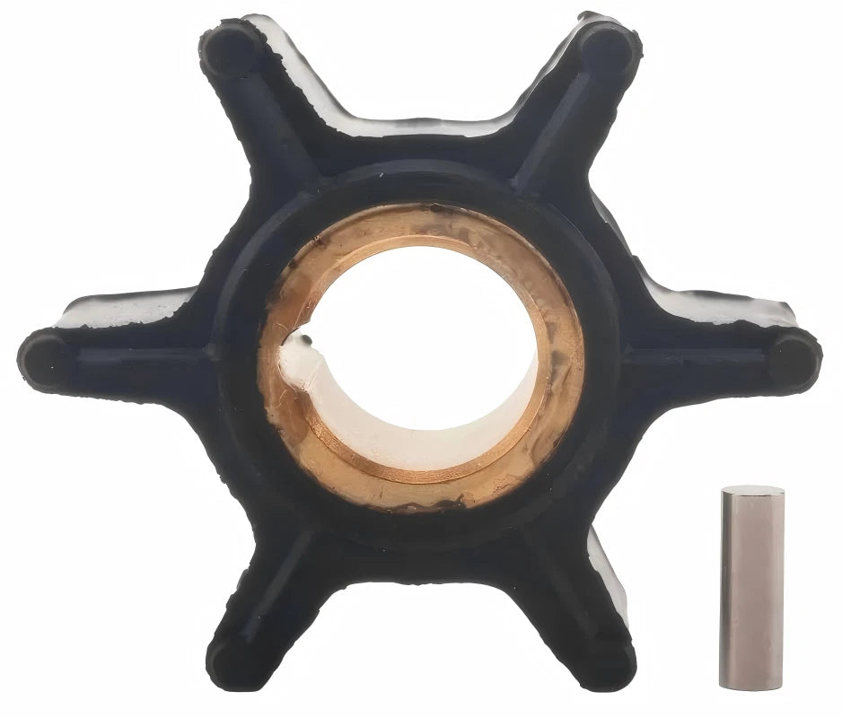 Water Pump Impeller with Pin for Evinrude Johnson 4-6 HP Outboard (0389576)