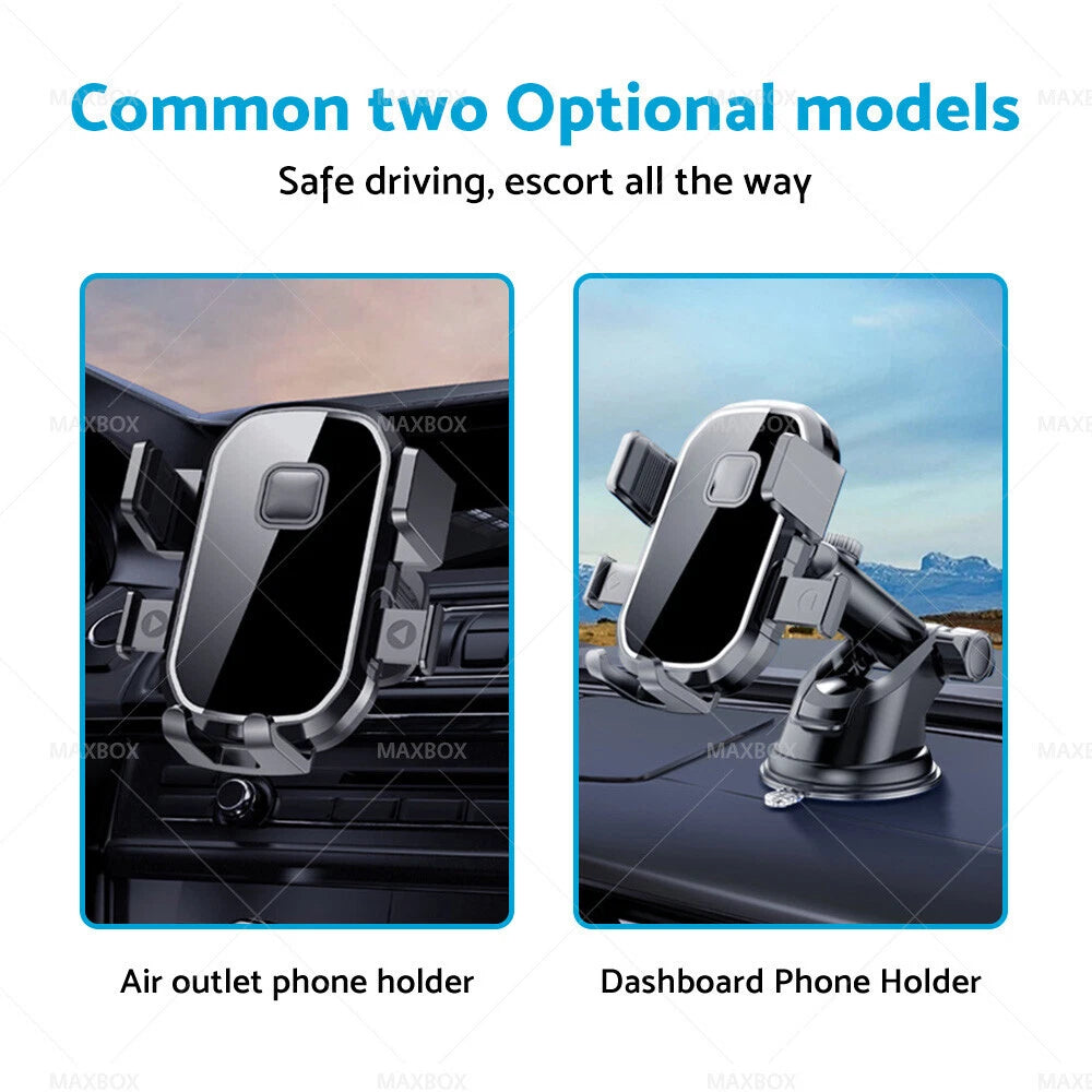 2X Car Phone Holder 2in1 Suction Cup Mount Universal 360° Rotate