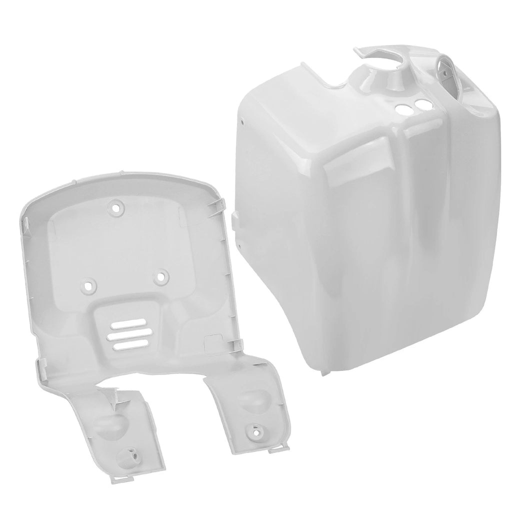 Set of 2 White Front Cover Plates for Honda Ruckus 50 (2003–2024)