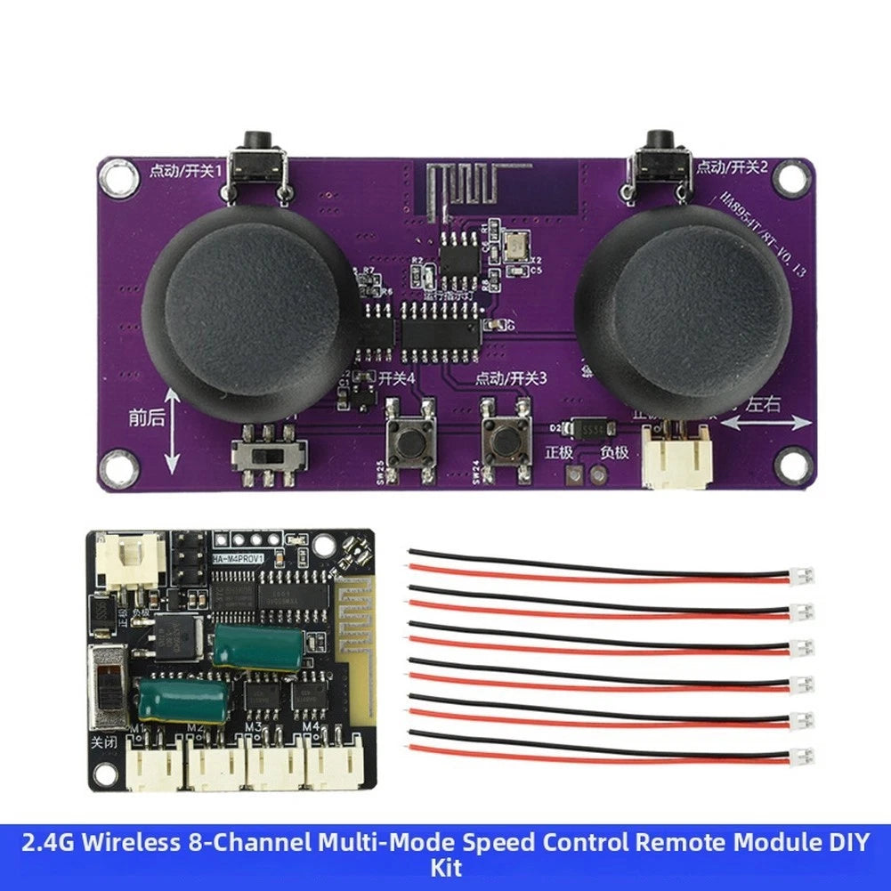 8-Channel Wireless Remote Control for Builders (2.4GHz)