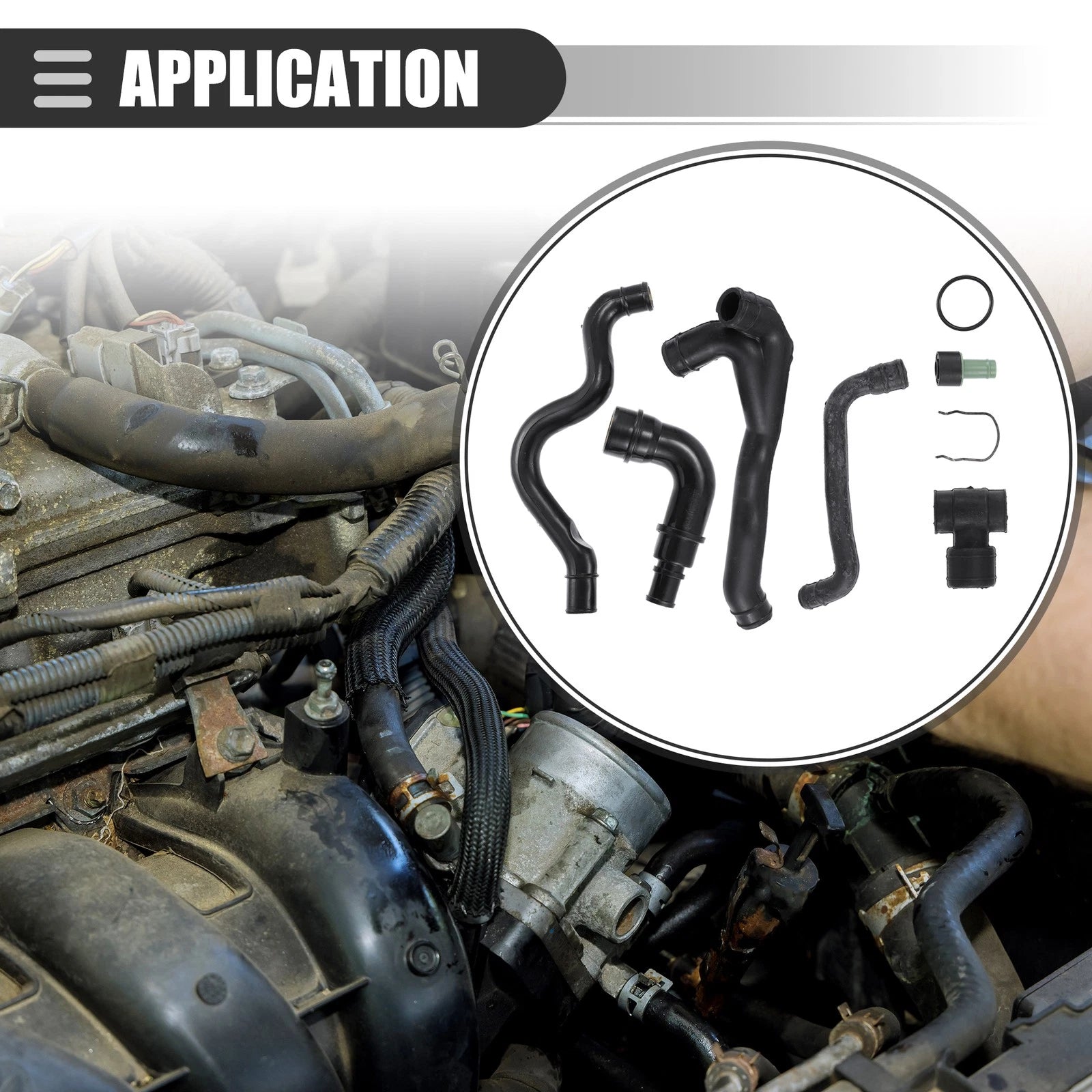 Engine Crankcase Breather Hose Replacement for Audi Volkswagen (2008–2023)