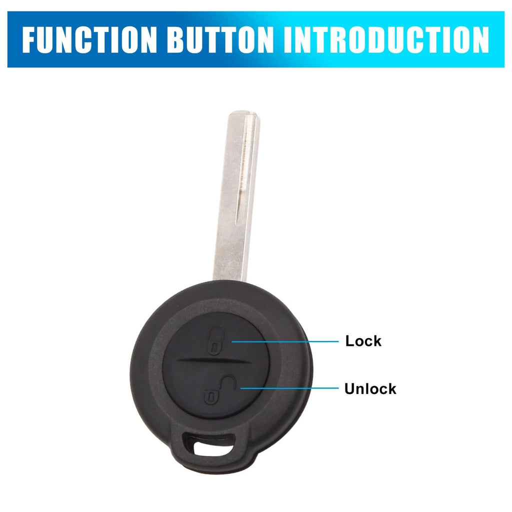 Car Key Shell Case Replacement for Mitsubishi Colt Warrior Carisma (2005–2008)