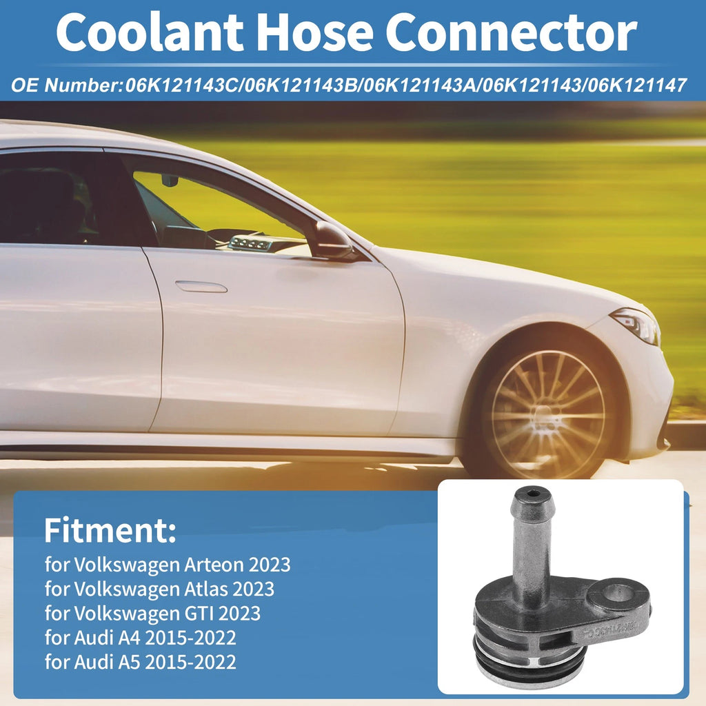 Engine Coolant Hose Connector OEM Replacement for Volkswagen Arteon (2019–2023)