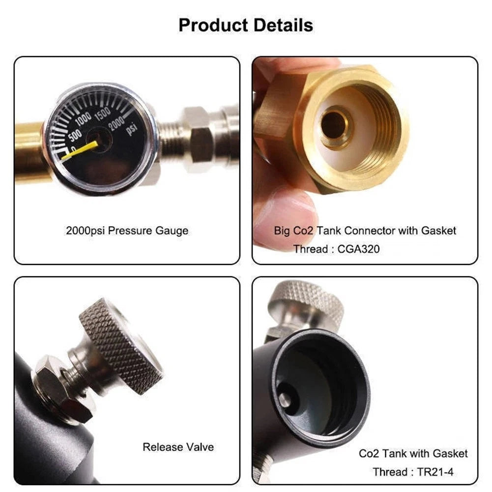 Soda Water Cylinder Refill Adapter Connector for W21 814 (No Years)