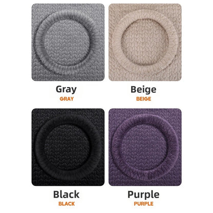 Plush Steering Wheel Cover for Universal Fit (Winter Warm, Anti-Slip)