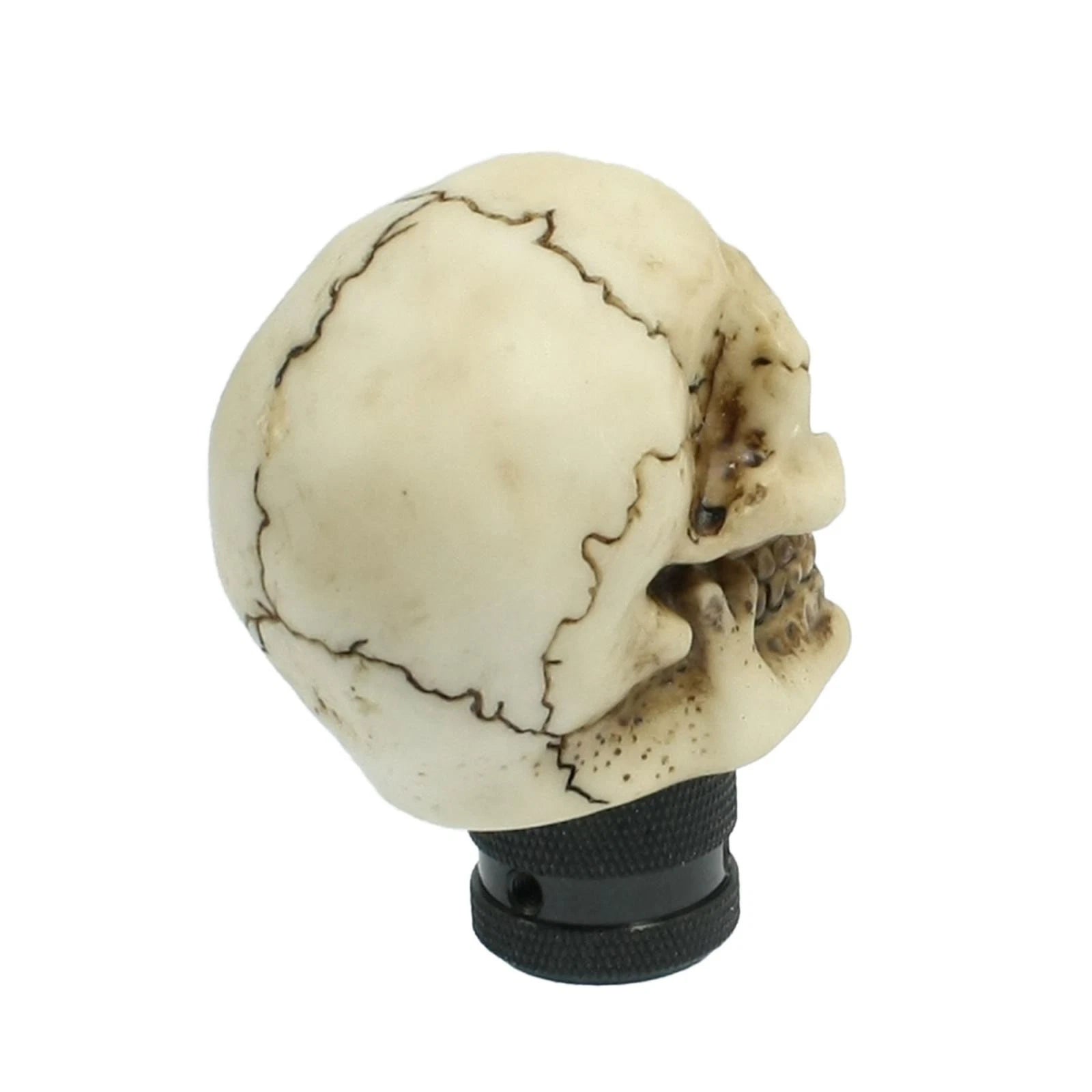 Universal White Evil Skull Manual Shifter Gear Shift Knob Cover