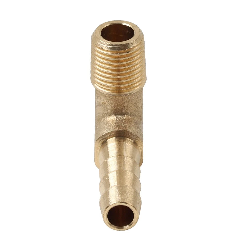 Brass Hose Barb Fitting Elbow 1/4"x 1/8 NPT Male Thread Connector