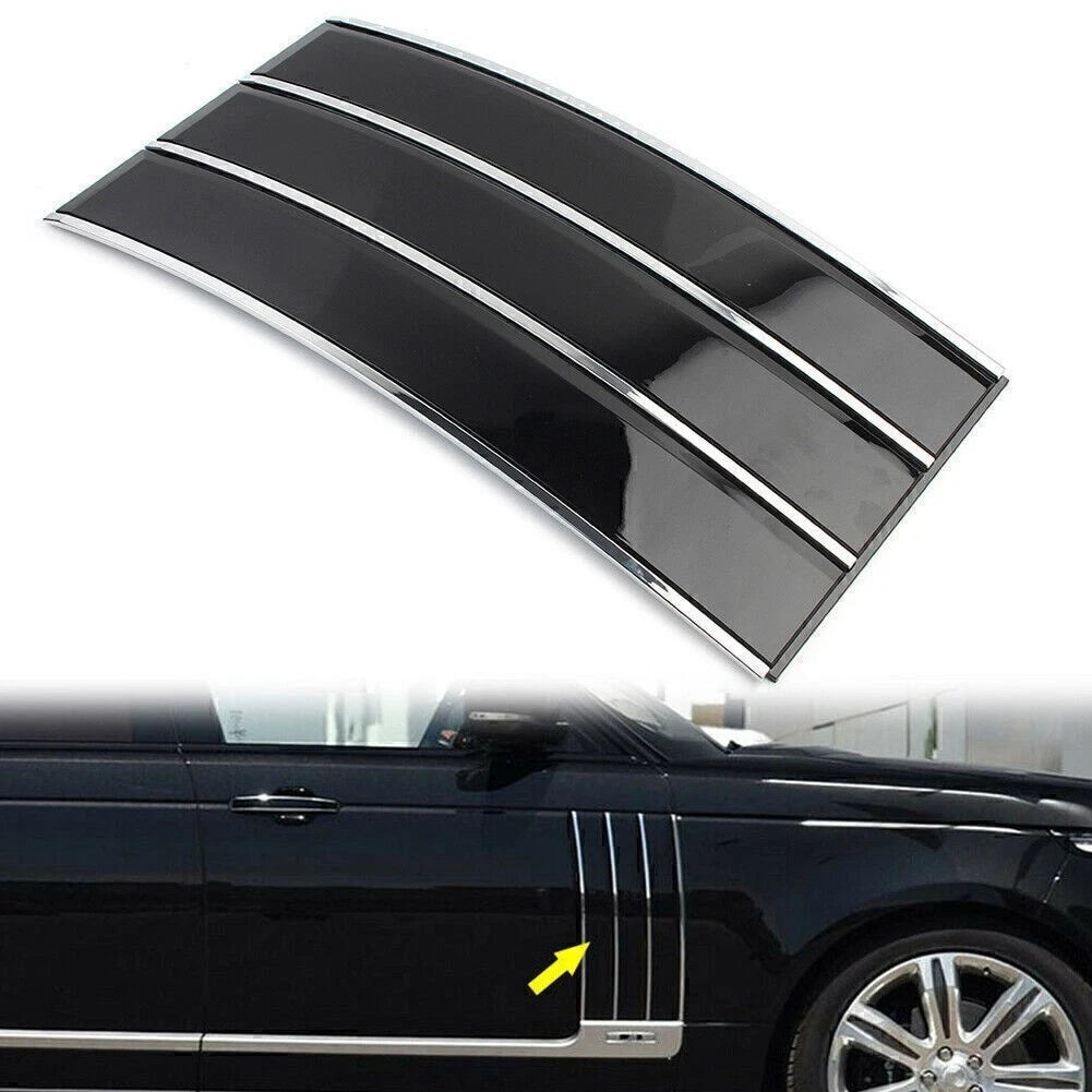 Right Side Vent Grille Fender Frame Black for Land Rover Range Rover (2013–2017)