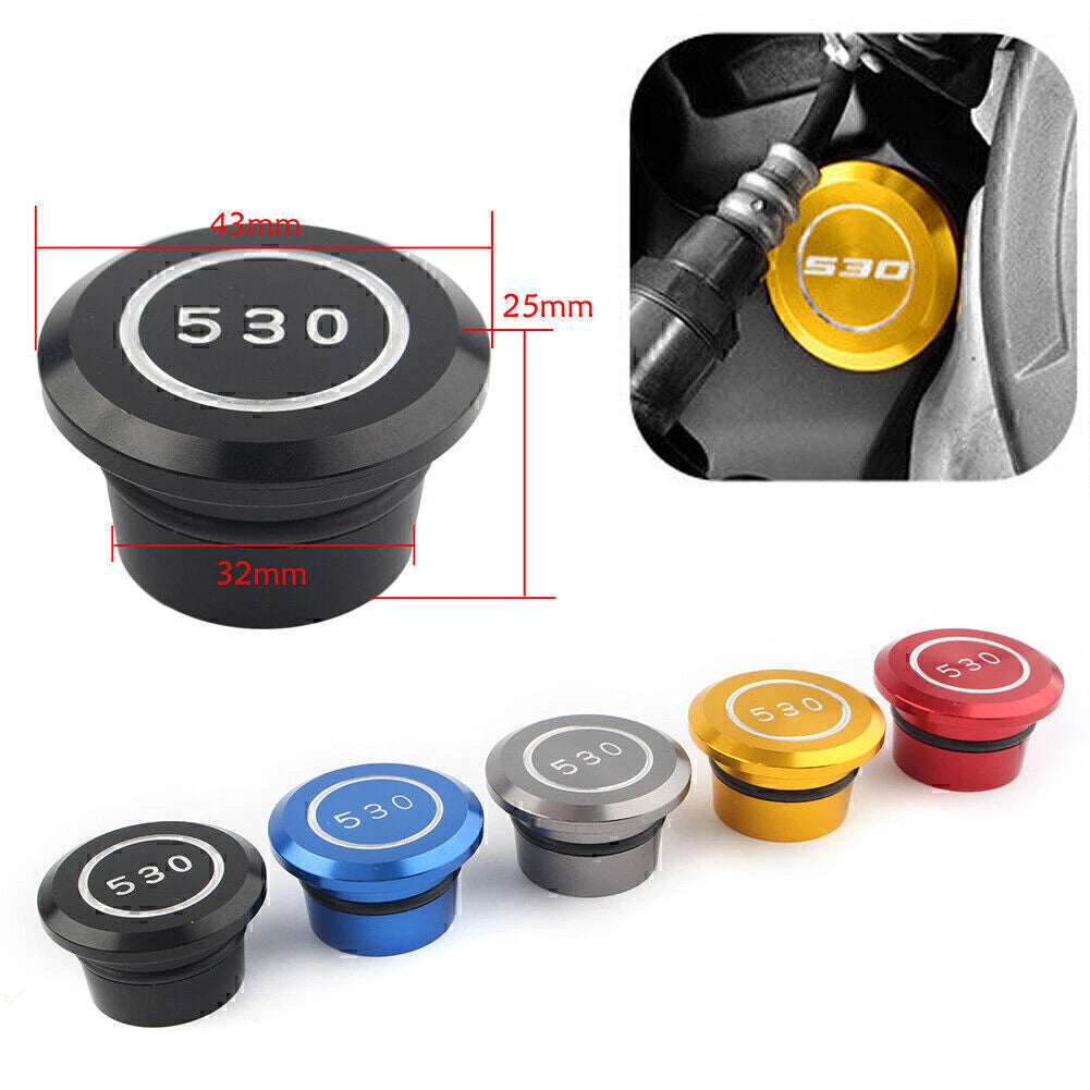 CNC Frame Hole Cap Cover Plug for Yamaha T-Max 530 (2005–2016) Black