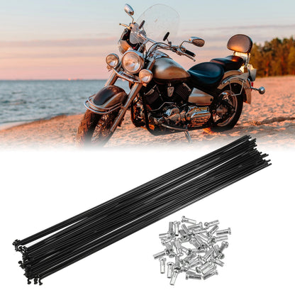 Bicycle Spokes Replacement Set 14G 300mm with Nipples for Most Bikes (250–)