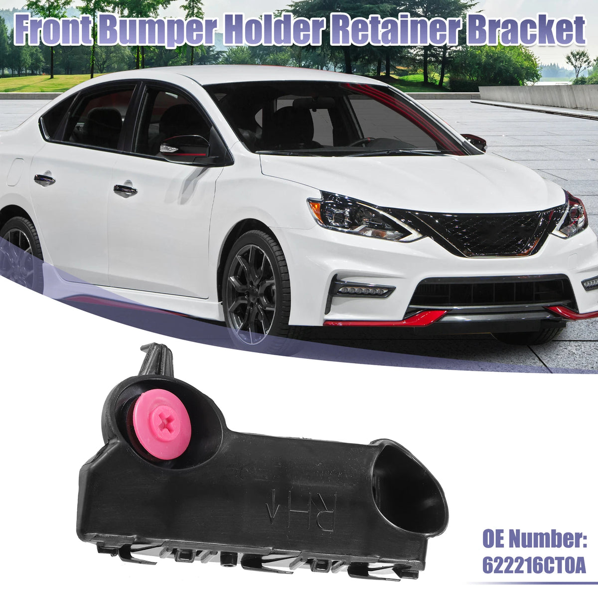 Front Right Bumper Mounting Bracket No. 622216CT0A for Nissan Altima (2019–2020)