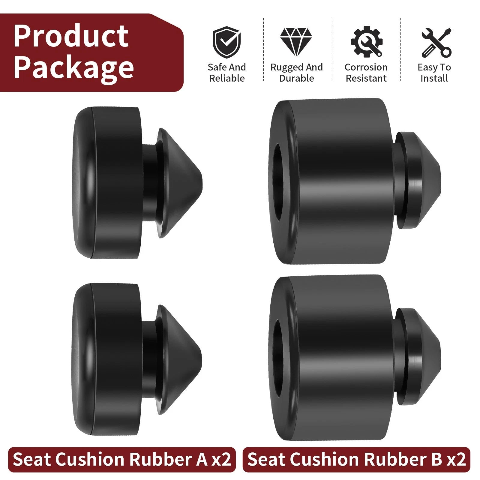 Rubber Seat Cushion for Honda Sportrax 90 TRX90 (2006–2008)