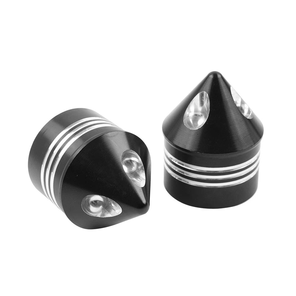 2X Front Axle Cap Nut Cover for Harley Touring Dyna Road King Glide
