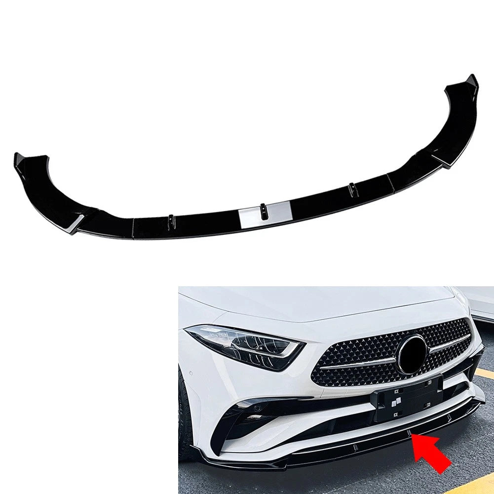 Front Bumper Spoiler Lip for Mercedes Benz CLS Class C257 (2022–2024)