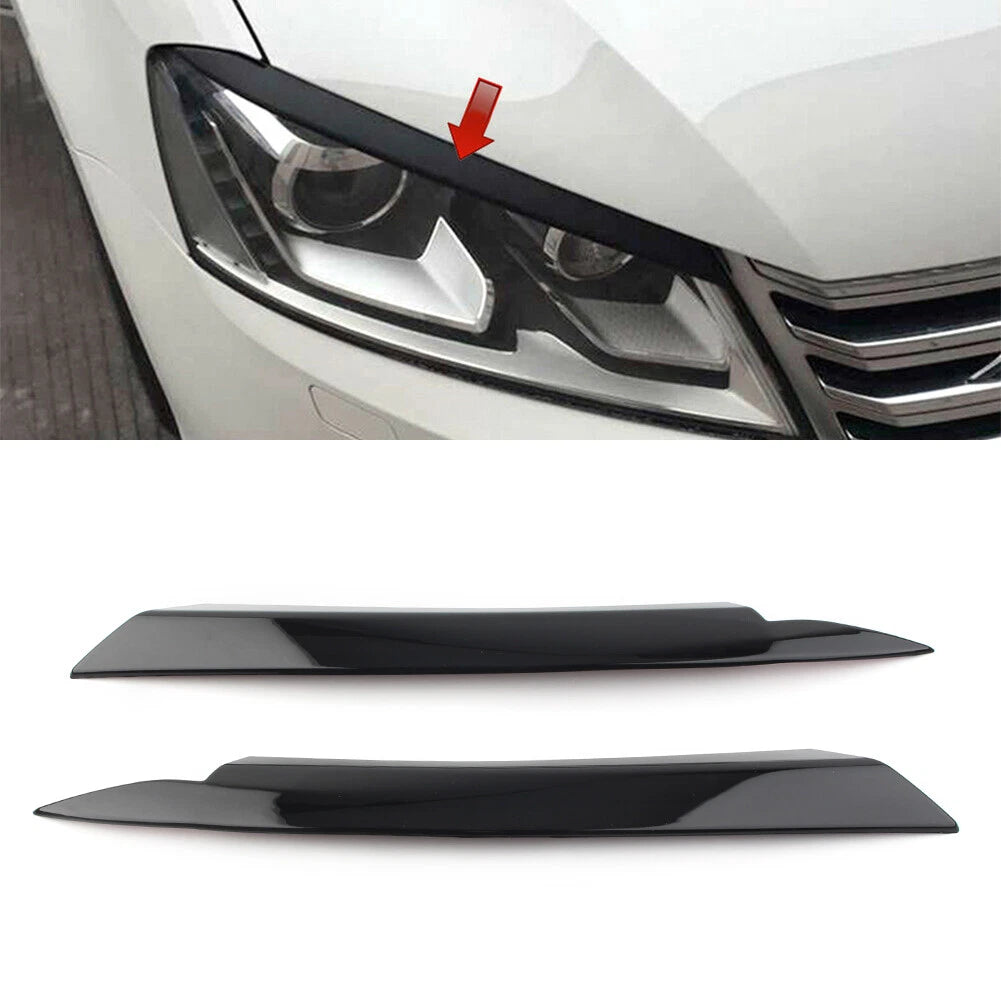 Headlight Lamp Cover Eyelid Trim Sticker for VW Passat B7 (2010–2014)