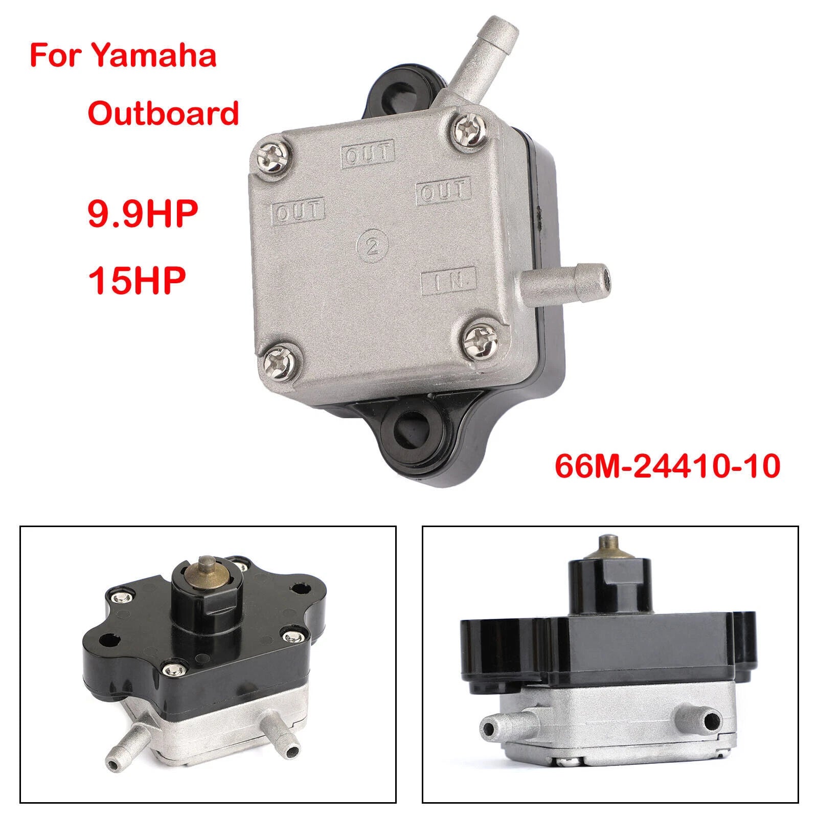 Fuel Pump for Yamaha Outboard 9.9HP 15HP (F15ELHC T9.9ELR2D F9.9ELR2)