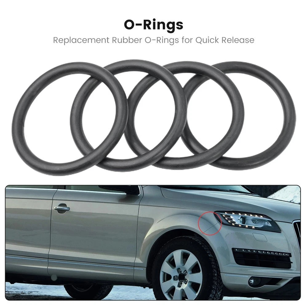 Set of 8 Bumper Fender Quick Release Fastener Rubber O-Ring Replacement