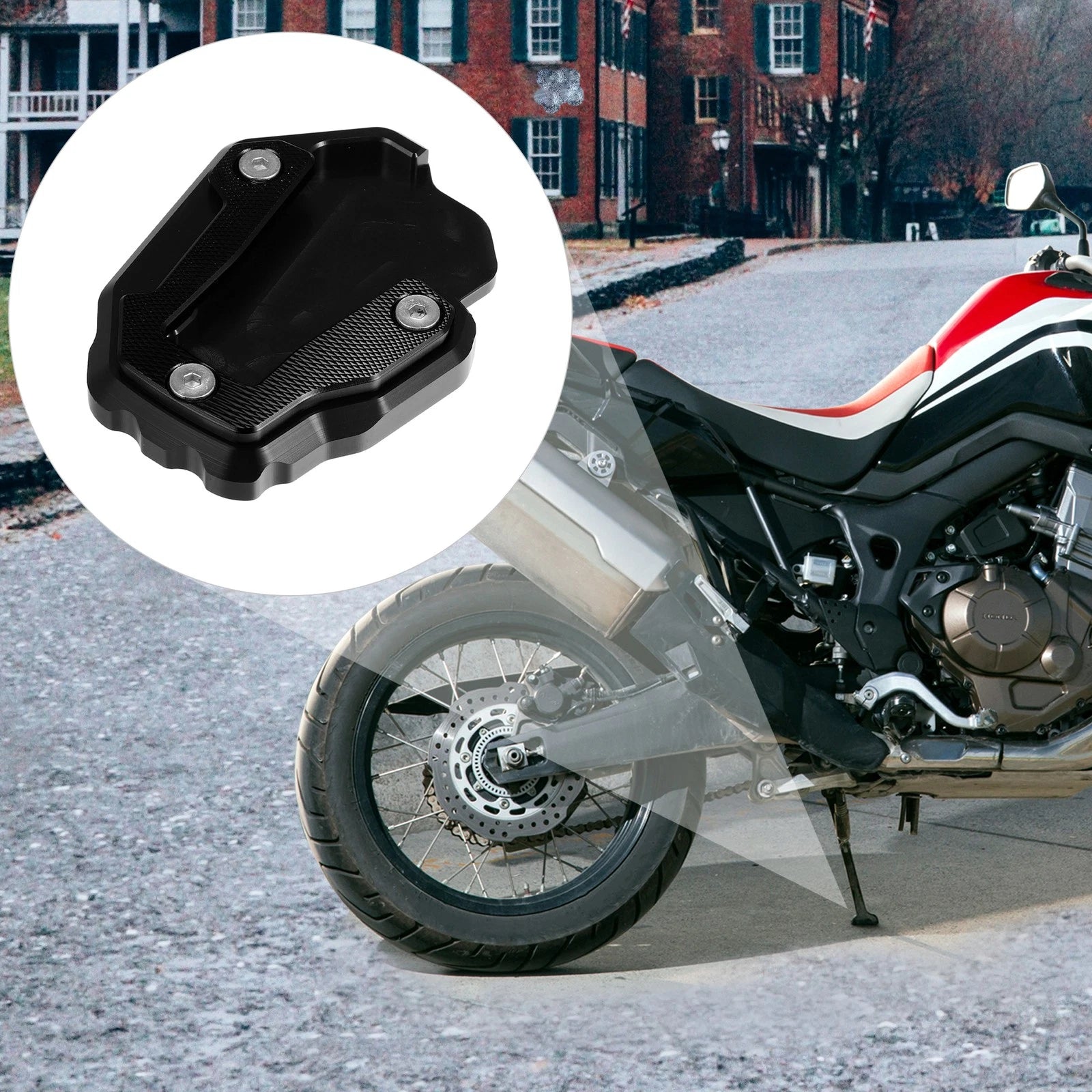 Side Stand Kickstand Plate Pad Base Replacement for Honda CRF1000L (2017–2020)