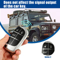 TPU 3 Button Keyless Entry Remote Cover for Chrysler 300 (2011–Present) Silver Tone