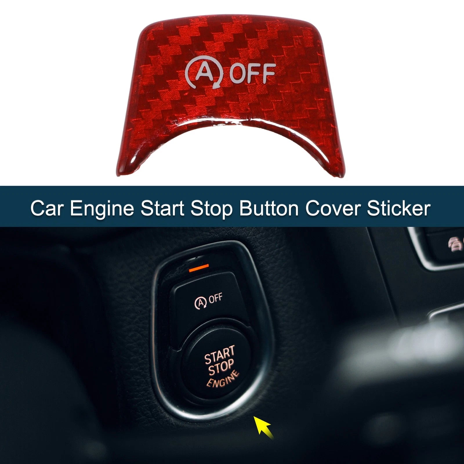 Engine Start Stop Button Cover Replacement for BMW 3 4 Series G20 F30 (2019–2021)