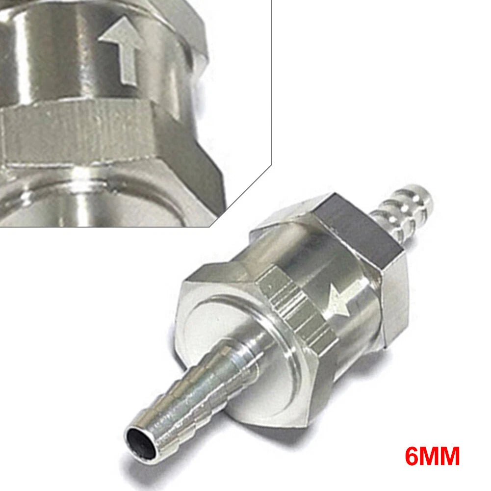 One Way Check Valve Non Return Inline for Gas or Diesel Fuel 6MM